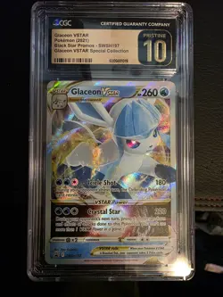 Pokemon Glaceon VSTAR SWSH197 Black Star Promo CGC Pristine 10 - Image 1
