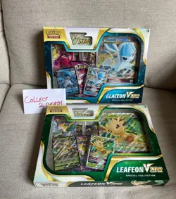 Pokemon Leafeon & Glaceon VStar Box Sealed NEW Fusion Strike Evolving Skies - Image 1
