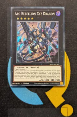 MP21-EN191 Arc Rebellion Xyz Dragon Super Rare 1st Edition YuGiOh - Image 1