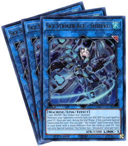 YuGiOh! x3 Sky Striker Ace - Shizuku RA03-EN043 - Ultra Rare UR 1st Edition NM/M - Image 1