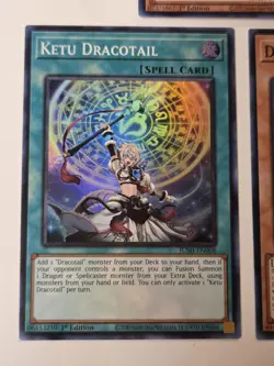 Dracotail Mululu JUSH-EN005 + Dracotail Pan & Ketu Dracotail Yugioh Set Mint - Image 4