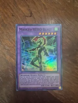 Yugioh! Masked HERO Blast RATE-ENSE2 Super Rare Limited Edition NM - Image 1
