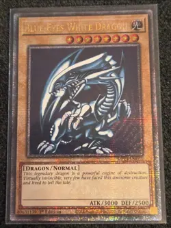 *** BLUE-EYES WHITE DRAGON *** QUARTER CENTURY SECRET RARE NM MP24-EN001 YUGIOH! - Image 1