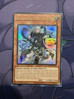 Yugioh! Sage with Eyes of Blue - BLC1-EN014 - Ultra Rare - 1st Edition Near Mint - Image 1