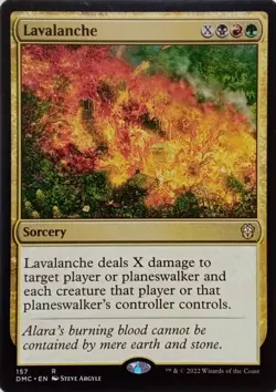 157 LAVALANCHE RARE DOMINARIA UNITED COMMANDER MTG CARD - Image 1