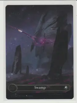 Swamp Borderless Galaxy Foil MtG Card EOE 369 - Image 1