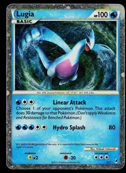 Pokemon TCG Shiny Lugia SL7 Holo Rare Card Call of Legends - Image 1
