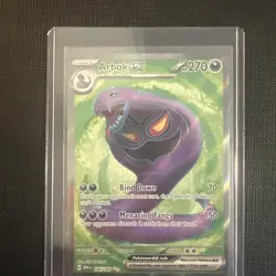 Arbok ex 185/165 S&V 151 (MEW) NM Ultra Rare Full Art Pokemon Card - Image 1
