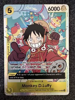 One Piece Card Game Monkey D Luffy OP07-109 SR 500 Years in the Future NM - Image 1