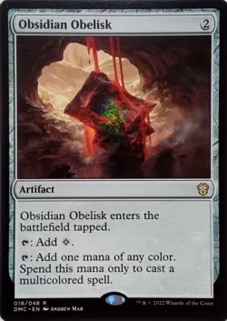 018/048 OBSIDIAN OBELISK RARE DOMINARIA UNITED COMMANDER MTG CARD - Image 1