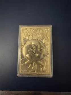 1999 Burger King Pokemon 23k Gold Plated JIGGLYPUFF Trading Card W/ Cert - Image 3
