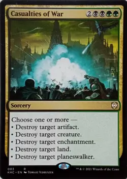 083 CASUALTIES OF WAR RARE KALDHEIM COMMANDER MTG CARD - Image 1