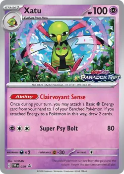 Xatu SVP059 Stamped Promo | Paradox Rift Pokemon Card Holo Rare NM - Image 1
