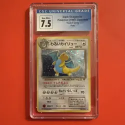 CGC 7.5 NM Dark Dragonite Holo 149 Japanese Pokemon 1997 Rocket Gang Card - Image 1