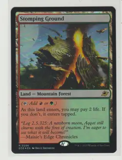 Stomping Ground Foil Rare MtG Card EOE 258 - Image 1