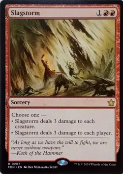 0207 SLAGSTORM RARE FOUNDATIONS MTG CARD - Image 1
