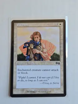 Pacifism - Urza's Saga - LP - MTG Magic - Common - Enchant Creature - Image 1