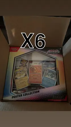 Pokemon TCG Prismatic Evolutions Poster Collection - LOT OF 6 - Free Shipping - Image 1