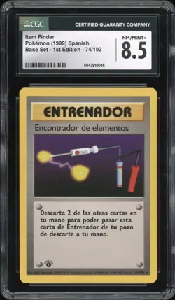1999 Pokemon SPANISH 1st Edition Base Set Element Finder. 74/102 CGC 8.5 - Image 1