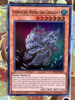 Yugioh Superancient Deepsea King Coelacanth MAZE-EN036 Single - Image 1
