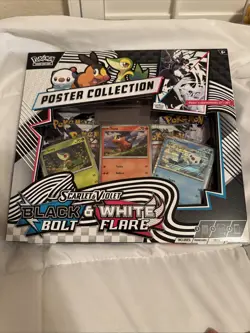 Pokemon Black Bolt And White Flare Unova Poster Collection Box | FACTORY SEALED - Image 1