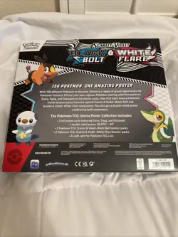 Pokemon Black Bolt And White Flare Unova Poster Collection Box | FACTORY SEALED - Image 2