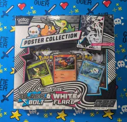 Pokemon Black Bolt And White Flare Unova Poster Collection Box | FACTORY SEALED - Image 1