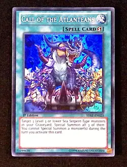 Call of the Atlanteans YuGiOh Structure Deck Realm of the Sea Emperor Spell Rare - Image 1