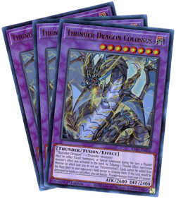 Yugioh! x3 Thunder Dragon Colossus RA03-EN036 Ultra Rare (UR) NM/M English - Image 1