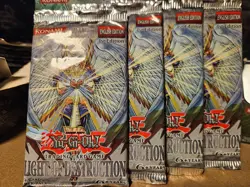 YuGiOh Light Of Destruction 1st Edition Booster Pack ENGLISH - Image 1