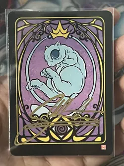 Pokai Gaku Art Yeuh Signed Mew Custom Pokemon Card - Image 1