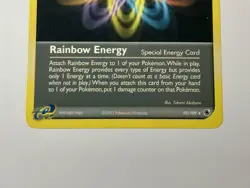 Rainbow Energy 95/109 (MP) Rare EX Series: Ruby and Sapphire 2003 Pokemon Card - Image 5