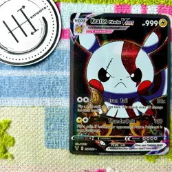 Kratos Pikachu VCOS Pokemon Card Holo Cosplay ART - Image 1