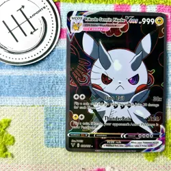Rikudo Sennin Pikachu VCOS Pokemon Card Holo Cosplay ART - Image 1