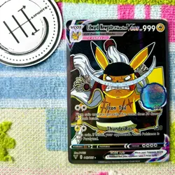 Edward Newgate Pikachu VCOS Pokemon Card Holo Cosplay ART - Image 1