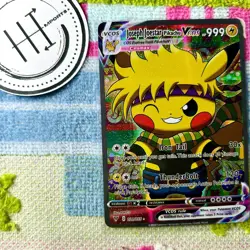 Joseph Joestar Pikachu VCOS Pokemon Card Holo Cosplay ART - Image 1