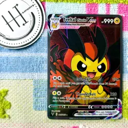 Yveltal Pikachu VCOS Pokemon Card Holo Cosplay ART - Image 1