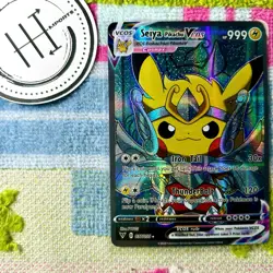 Seiya Pikachu VCOS Pokemon Card Holo Cosplay ART - Image 1