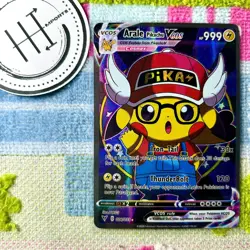 Arale Pikachu VCOS Pokemon Card Holo Cosplay ART - Image 1