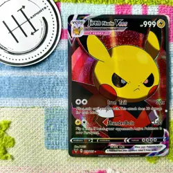 Jiren Pikachu VCOS Pokemon Card Holo Cosplay ART - Image 1
