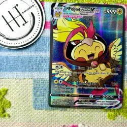 MPidgeot Pikachu VCOS Pokemon Card Holo Cosplay ART - Image 1