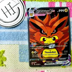 Kurama Pikachu VCOS Pokemon Card Holo Cosplay ART - Image 1