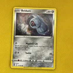 Beldum 117/195 Silver Tempest Pokemon Common Card - Image 1