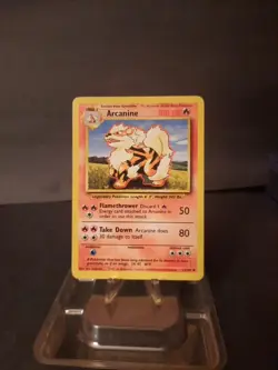 Pokemon Card TCG Arcanine Base Set 23/102 Regular Uncommon ( LP ) - Image 2