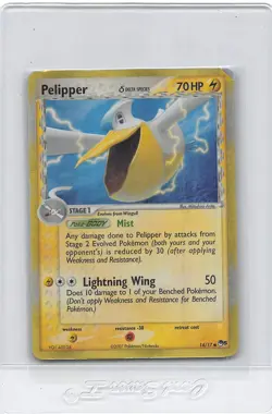 Pelipper 14/17 - Holo Common - 2007 POP Series 5 - Pokemon Card - HP/DMG - Image 1