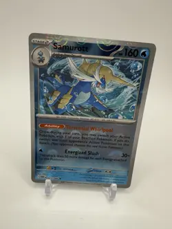 Samurott Black Bolt White Flare Pokeball Holo Pokemon 023/086 - Image 1