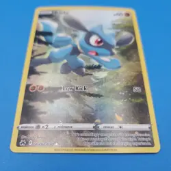 2023 Pokemon TCG Riolu GG26/GG70 Crown Zenith Full Art Rare Holo Card - Image 3