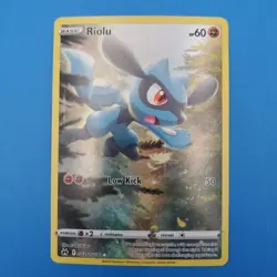 2023 Pokemon TCG Riolu GG26/GG70 Crown Zenith Full Art Rare Holo Card - Image 1
