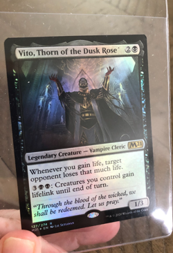 Mtg - Vito, Thorn of the Dusk Rose (Foil) - Core Set 2021 (M21) - Rare - NM - Image 2