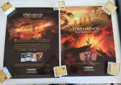 Lord of the Rings Foil Promo 2 Poster Set 18x24" - MTG - Magic the Gathering - Image 1
